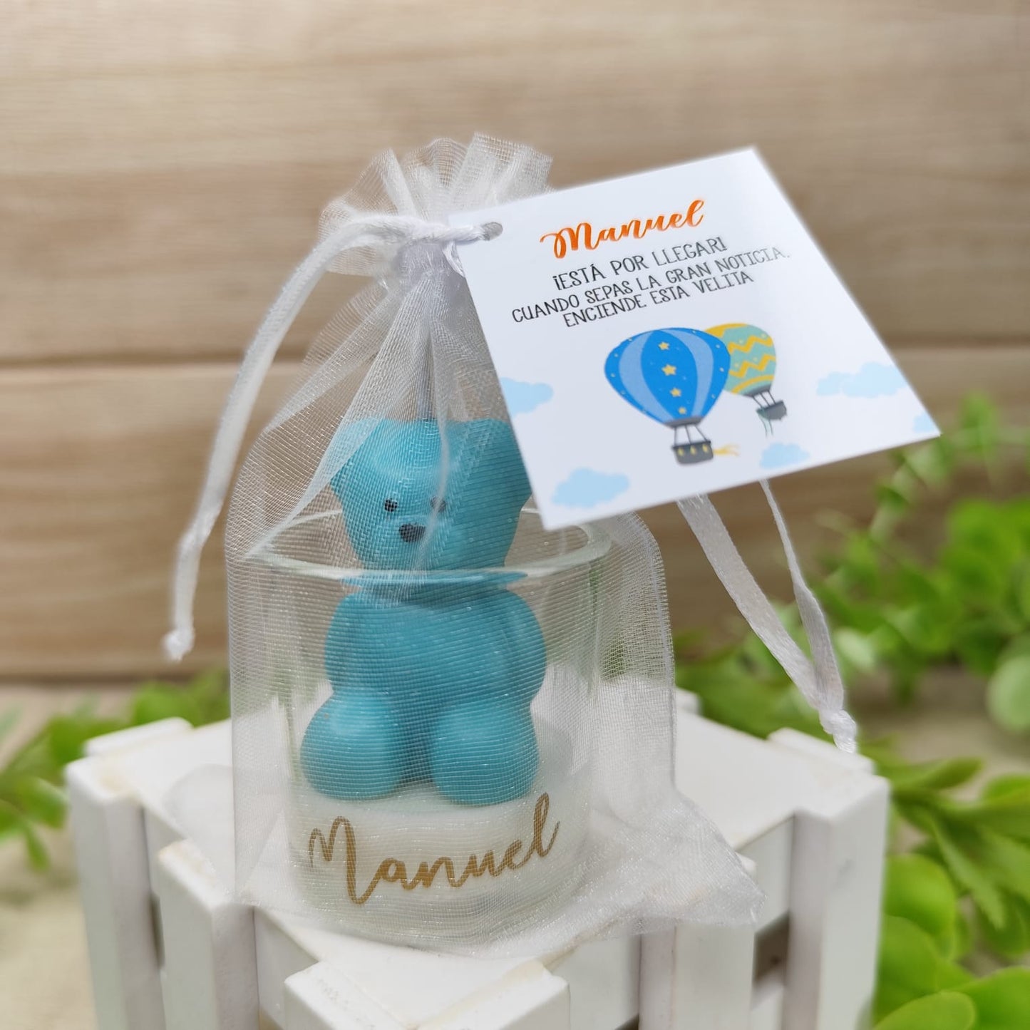 Osito en frasco de vidrio | vela de soja