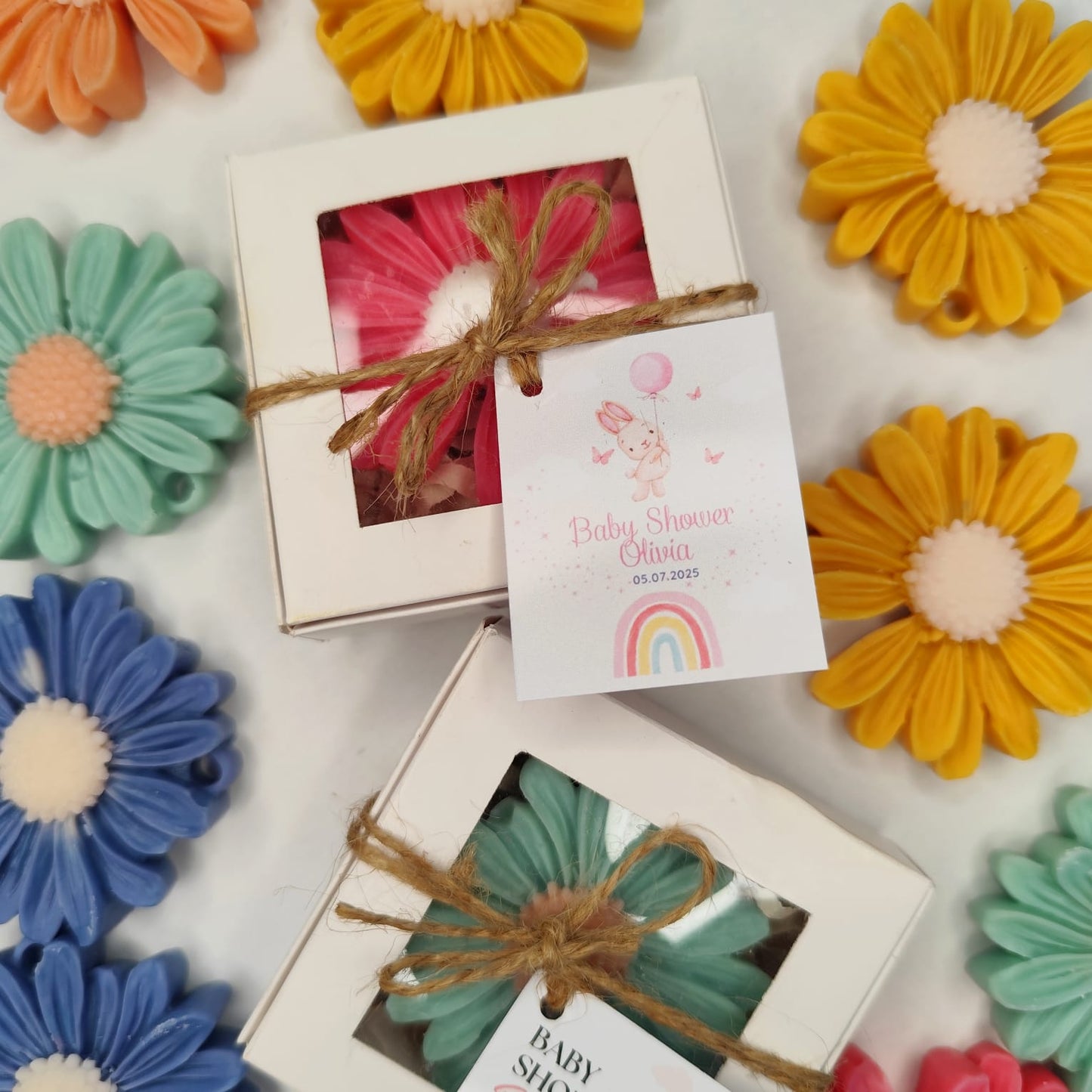 Vela de soja Flor