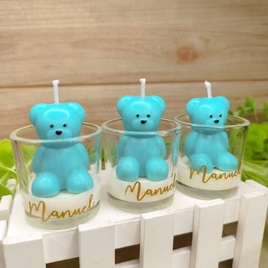 Osito en frasco de vidrio | vela de soja