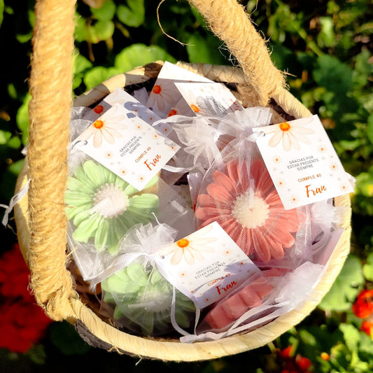 Vela de soja Flor + bolsa