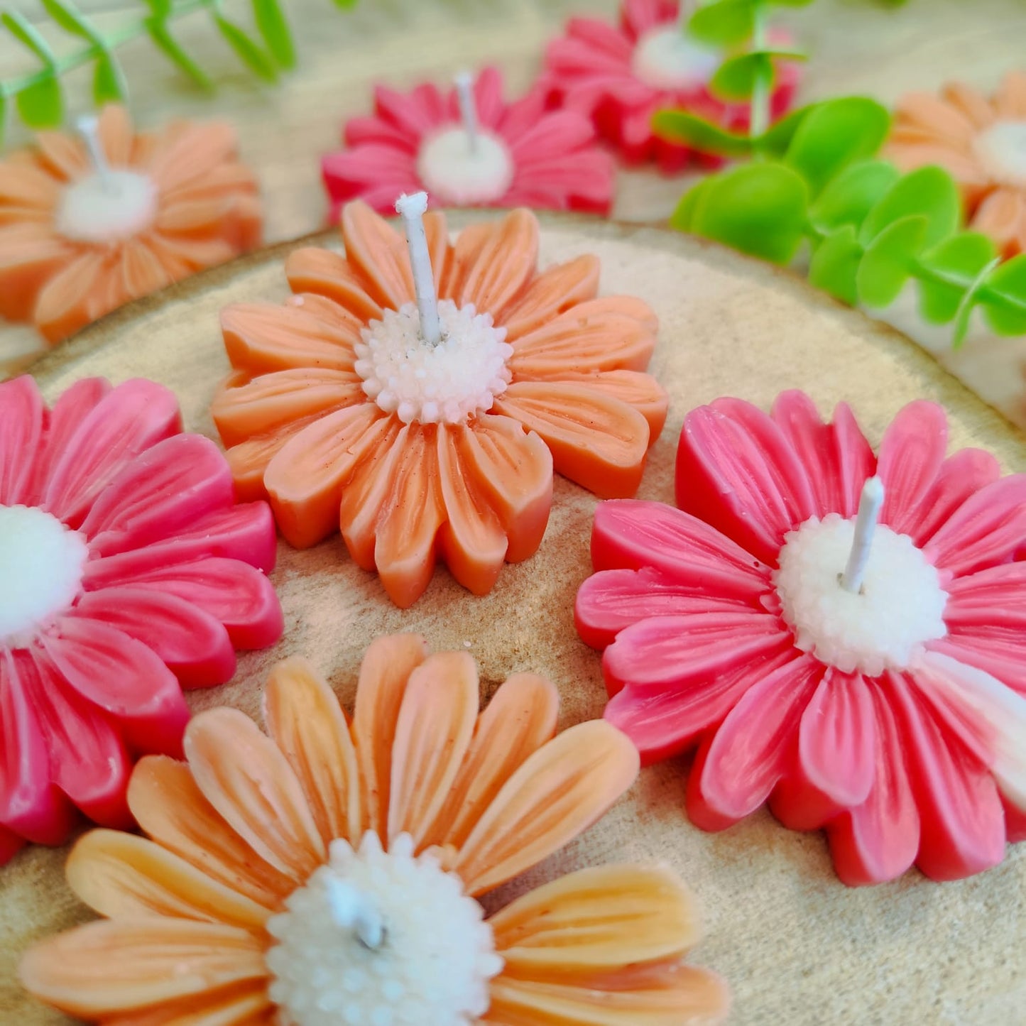 Vela de soja Flor
