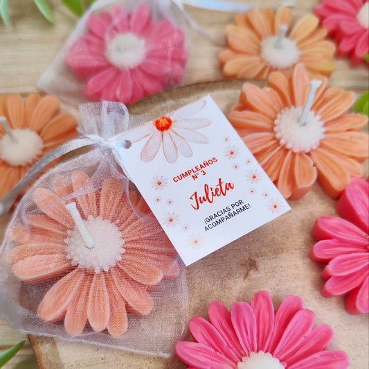 Vela de soja Flor