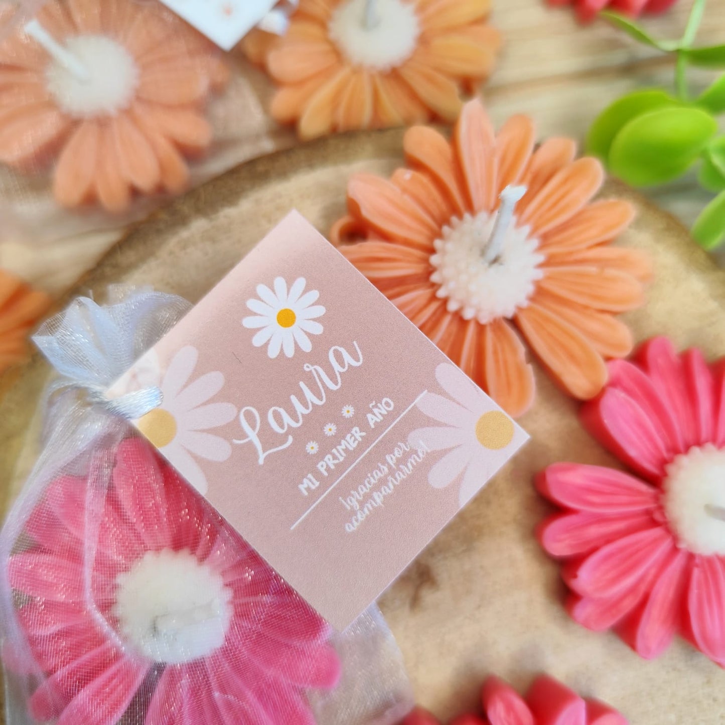 Vela de soja Flor