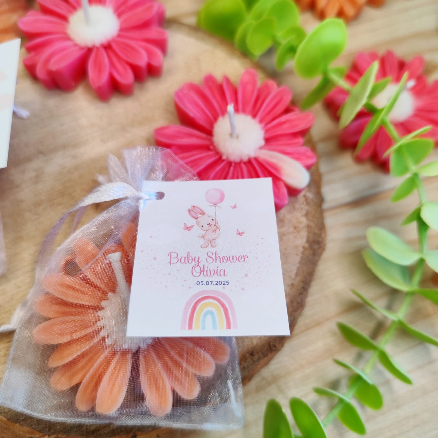 Vela de soja Flor