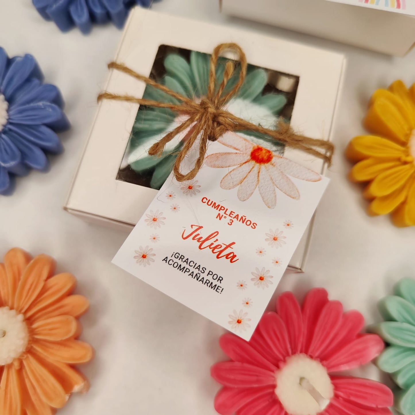 Vela de soja Flor