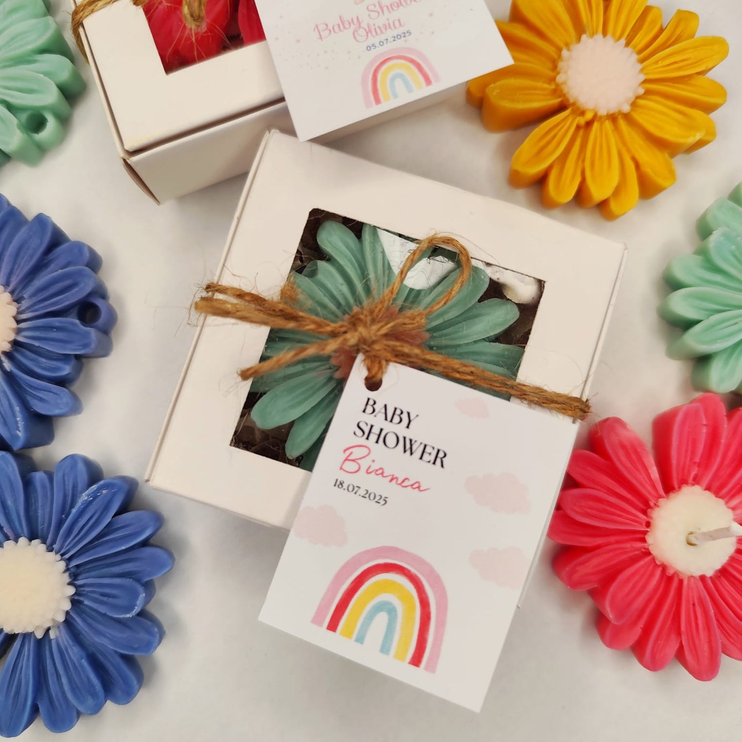 Vela de soja Flor