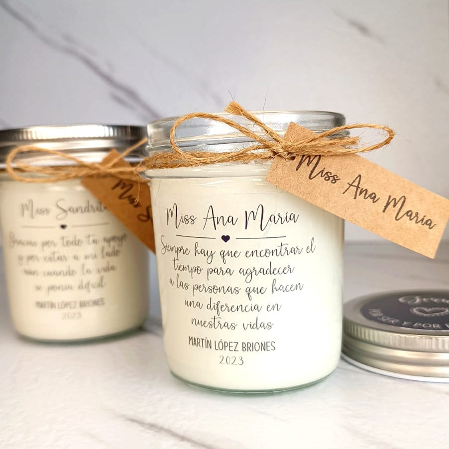 Vela mensaje personalizado 150g | Soja