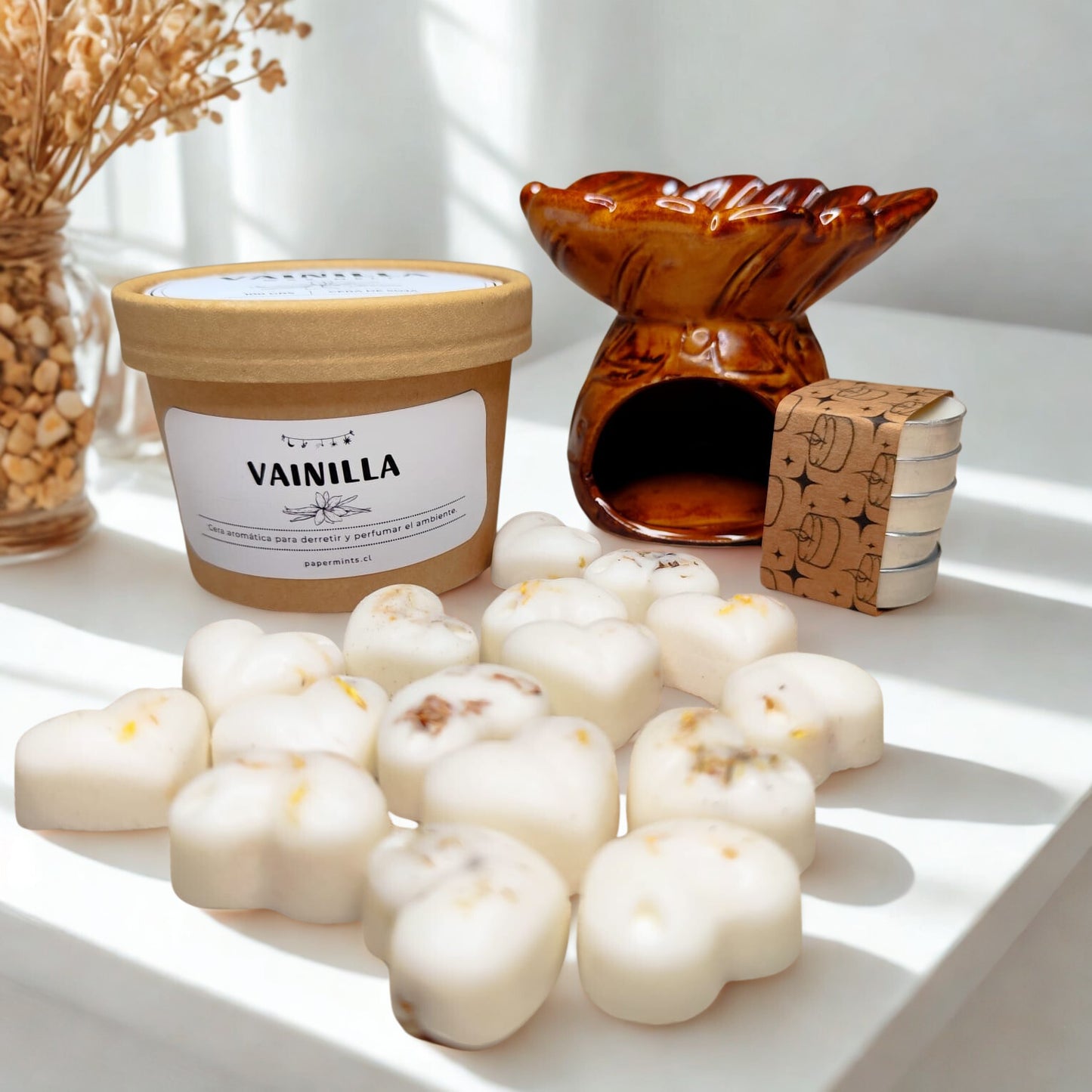 Pack: Wax melts + horno + velas